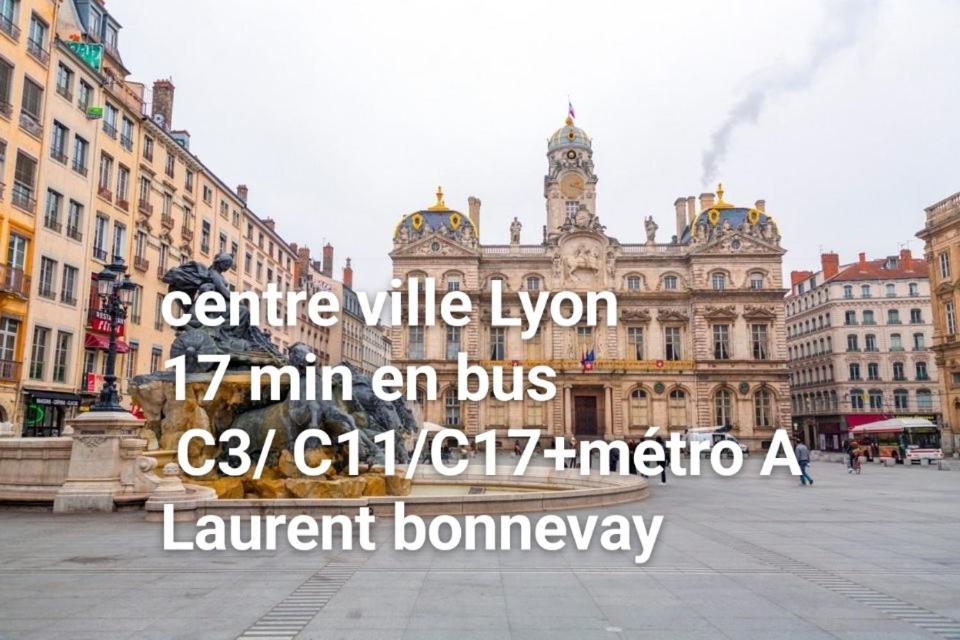 Medipole T2 Avec Un Garage Gratuit Sur Place, 16Min A Centre Ville Lyon En Metro A Вийёрбан Экстерьер фото